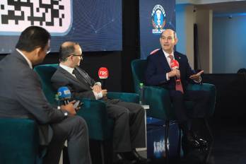 El ministro de Economía y Finanzas de Panamá, Felipe Chapman, durante su intervención en el congreso.