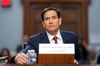 Fotografía de archivo del 21 de mayo de 2025 que muestra al secretario de Estado de Estados Unidos, Marco Rubio, durante una audiencia en Washington, D. C.