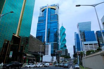 Centro bancario de Panamá, ubicado en calle 50.