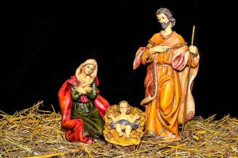 Tradicional nacimiento navideño.