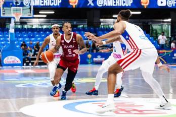 El jugador panameño, Trevor Gaskins durante el partido ante Puerto Rico.