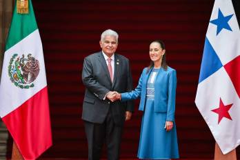 El presidente de la República de Panamá José Raúl Mulino se reunió este miércoles con su homóloga de México Claudia Sheinbaum Pardo, en el Palacio Nacional del país azteca.