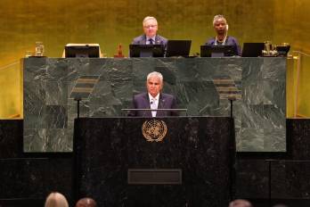 José Raúl Mulino, ayer durante la Asamblea General de la ONU.