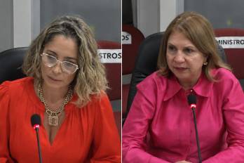 Gloria de León, administradora de la ATP, y Dinoska Montalvo, ministra de Gobierno, sustentaron sus presupuestos para 2027 ante la Asamblea Nacional.