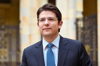 Miguel Uribe Turbay, senador y precandidato presidencial colombiano.