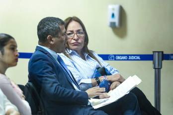 Exdirigente del PRD, Balbina Herrera en la sede del Sistema Penal Acusatorio.
