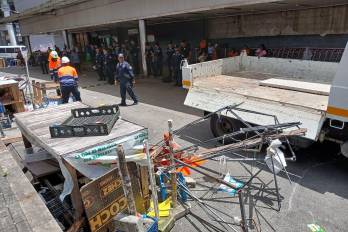 Más de 40 familias afectadas con este desalojo en la estación del metro de San Miguelito.