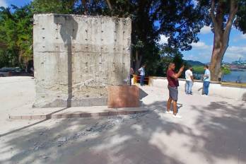 Demolición del monumento de la comunidad china en Panamá