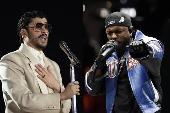 Combo de fotografías de archivo de los cantantes Bad Bunny (i) y Kendrick Lamar, dos figuras recurrentes en la escena musical mundial, que buscarán en la 68° edición de los premios Grammy seguir la estela triunfal que Beyoncé demarcó el año pasado.