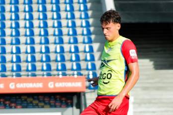 Karlo Kurányi durante un entrenamiento con la selección sub-20 de Panamá.