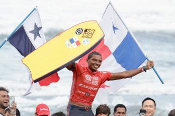 Con esta victoria, Panamá consigue por primera vez una medalla de oro en un Campeonato Panamericano de Surf.