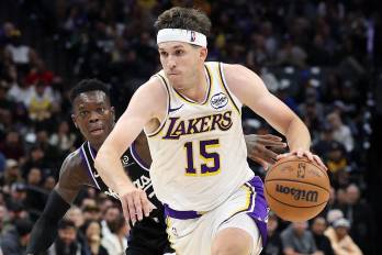 El jugador de Los Ángeles Lakers, Austin Reaves.