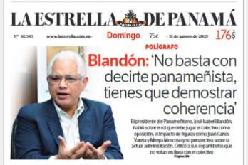 Portada del impreso del 31 de agosto de 2025