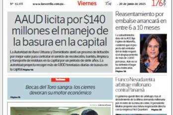 Portada del impreso de 20 de junio de 2025