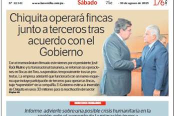 Portada del impreso del 30 de agosto de 2025