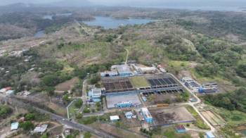 Vista aérea de la planta potabilizadora de Chilibre.