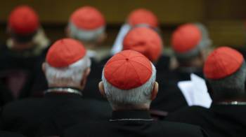 Imagen de archivo de cardenales durante un consistorio presidido por el papa Francisco.