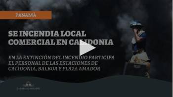 Se incendia local comercial en Calidonia