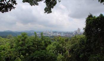 Vista de la ciudad de Panamá desde el Parque Natural Metropolitano.