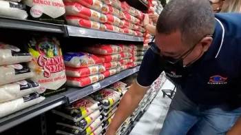 Las autoridades detectaron una desvirtualización del mercado con un 7.29% de arroz de primera y un 92.71% de arroz especial en los establecimientos.