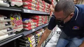 Las autoridades detectaron una desvirtualización del mercado con un 7.29% de arroz de primera y un 92.71% de arroz especial en los establecimientos.