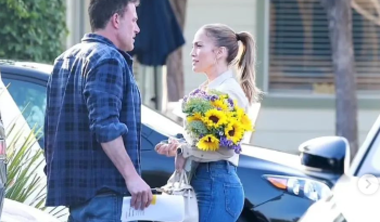 La pareja fue fotografiada en un evento de uno de los hijos de Affleck.