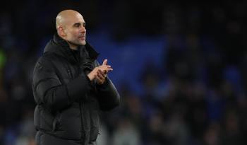 El técnico del Manchester City, Pep Guardiola.