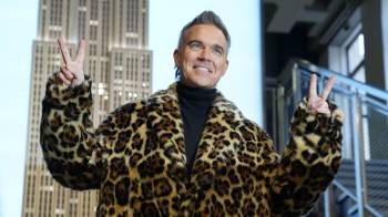 El músico británico Robbie Williams .