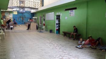 Migrantes en el ‘Albergue Jesús en buen pastor’ en la ciudad de Tapachula en el estado de Chiapas, México.