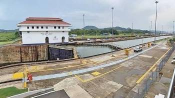 Vista de una esclusa del Canal de Panamá