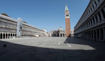 Imagen de archivo de la plaza de San Marcos en Venecia.