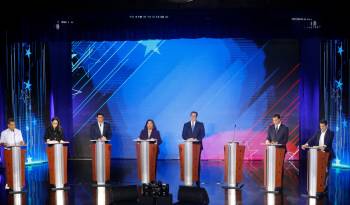 En el primer debate estuvieron siete de los ocho candidatos presidenciales.