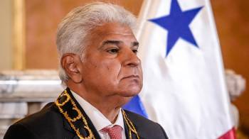 Foto de archivo del presidente de Panamá, José Raúl Mulino.