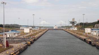 Vista al Canal de Panamá.