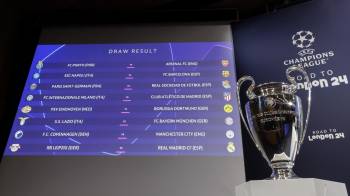 Tabla de emparejamientos de los octavos de final de la Liga de Campeones.