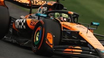 El piloto británico Lando Norris de la escudería McLaren.