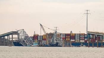 Trabajos en el puente de Baltimore