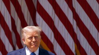 Fotografía de archivo del presidente de EE.UU. Donald Trump en Washington.