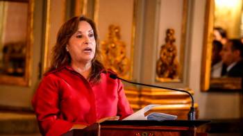 La presidenta de Perú, Dina Boluarte.