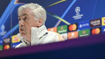El entrenador italiano del Real Madrid, Carlo Ancelotti.