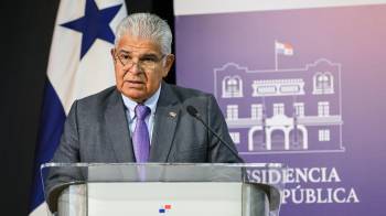 José Raúl Mulino, presidente de la República, durante su conferencia semanal.