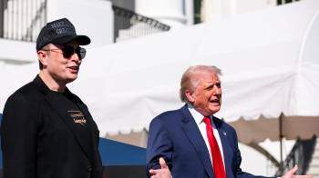 El presidente de EE.UU., Donald Trump junto a Elon Musk.