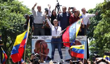Foto de archivo de la líder opositora de Venezuela, María Corina Machado.