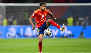 El futbolista español Lamine Yamal.