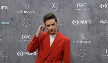 El cantante y compositor inglés Liam Payne posa en la alfombra roja antes de la ceremonia de los Laureus World Sports Awards 2020 en Berlín el 17 de febrero de 2020.