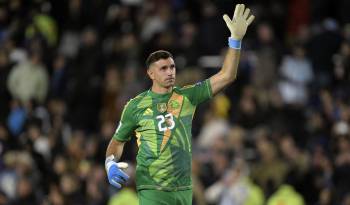 El portero argentino Emiliano ‘Dibu’ Martínez.