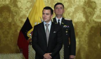 El presidente de Ecuador, Daniel Noboa, en una fotografía de archivo. EFE/José Jácome