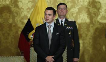 El presidente de Ecuador, Daniel Noboa, en una fotografía de archivo. EFE/José Jácome