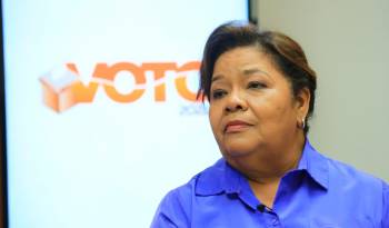 La candidata presidencial por la vía independiente Maribel Gordón