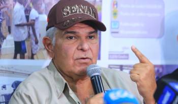 El presidente electo, José Raúl Mulino, durante una visita en Darién